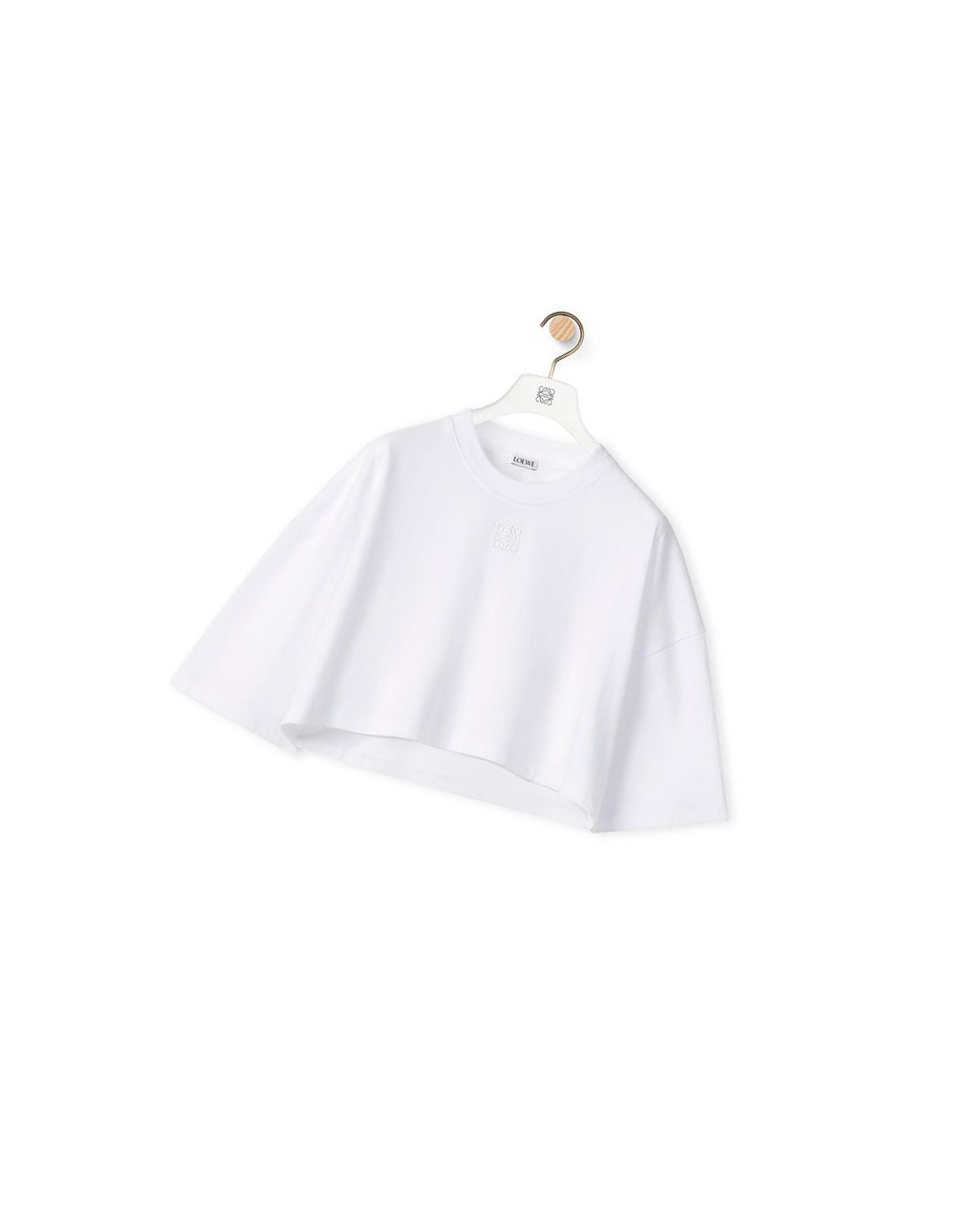 Loewe Anagram cropped T-shirt in cotton Blancos | OZTLR-5703