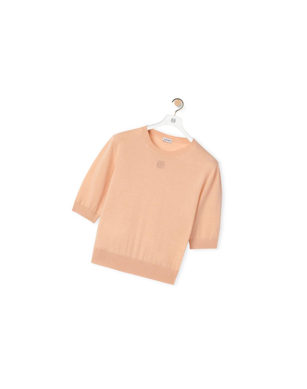 Loewe Anagram cropped sweater in wool Azules | NCHOT-6854