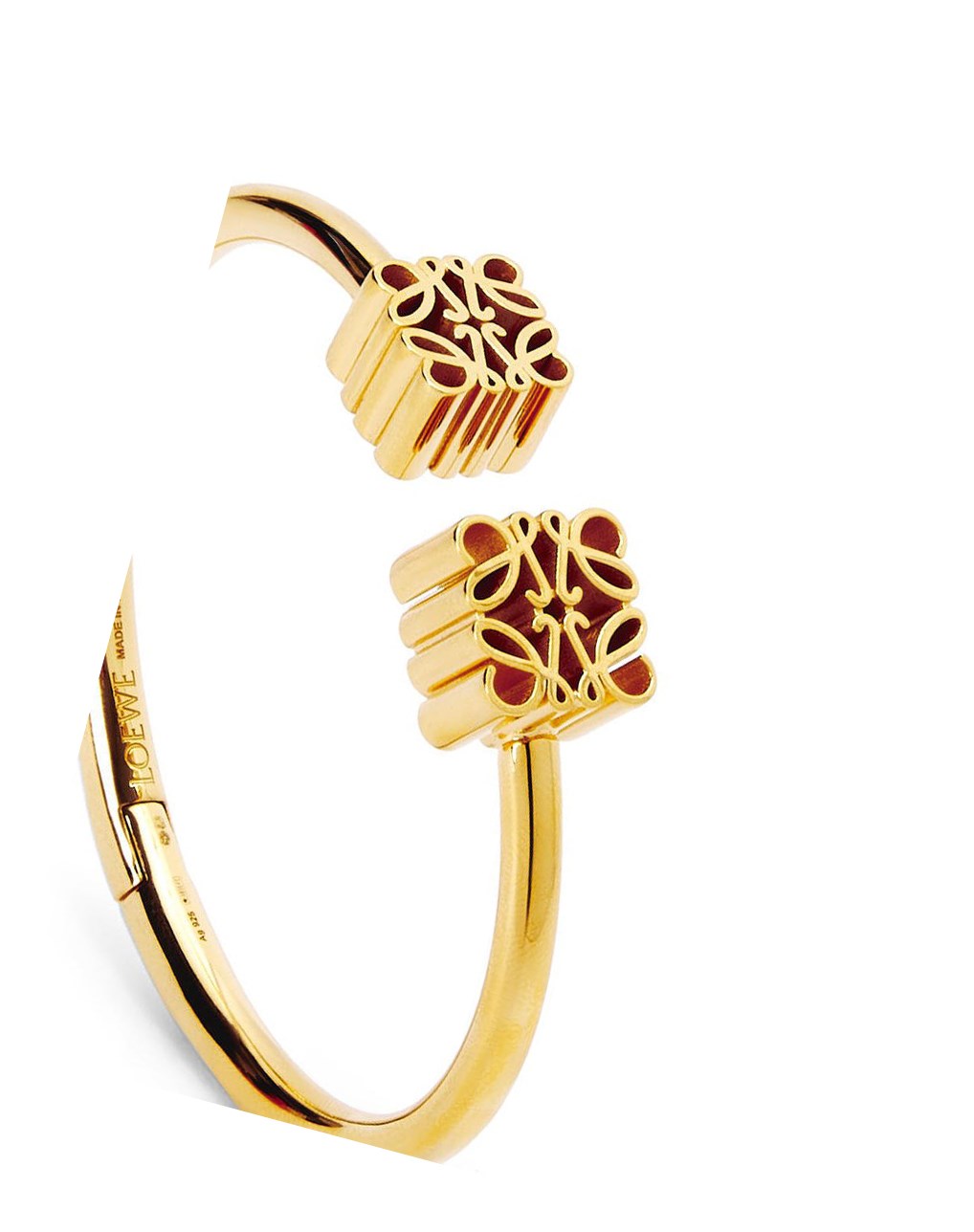 Loewe Anagram cuff in sterling silver Dorados | VLIAT-8102