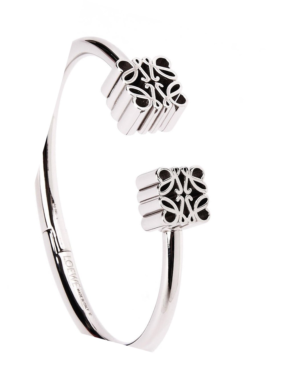 Loewe Anagram cuff in sterling silver Plateados | VNUTH-6732