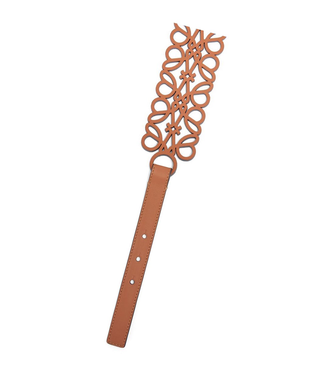 Loewe Anagram cut-out belt in smooth calfskin Dorados | NYQDJ-1608