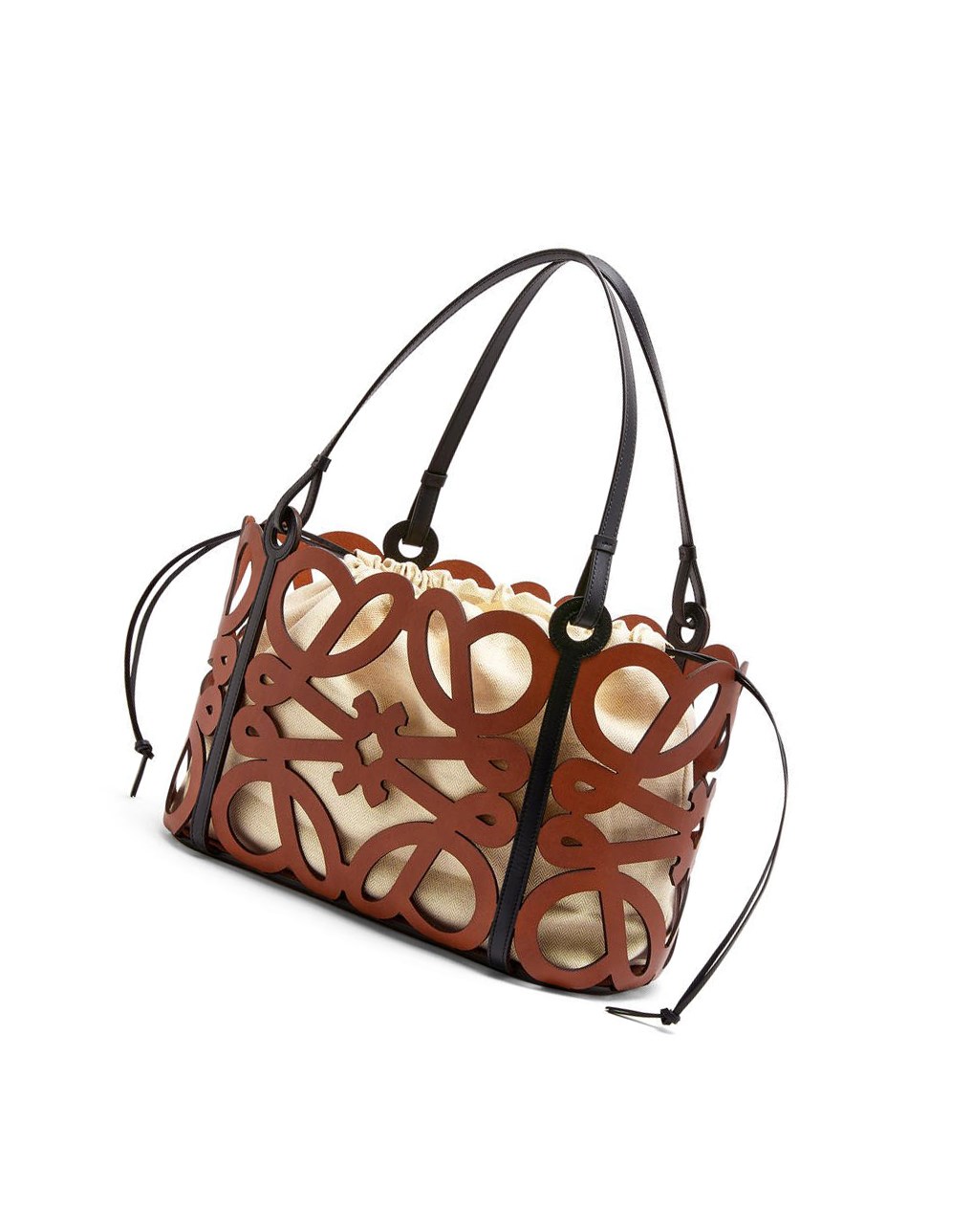 Loewe Anagram cut-out tote in calfskin Tan | TOFZL-1804