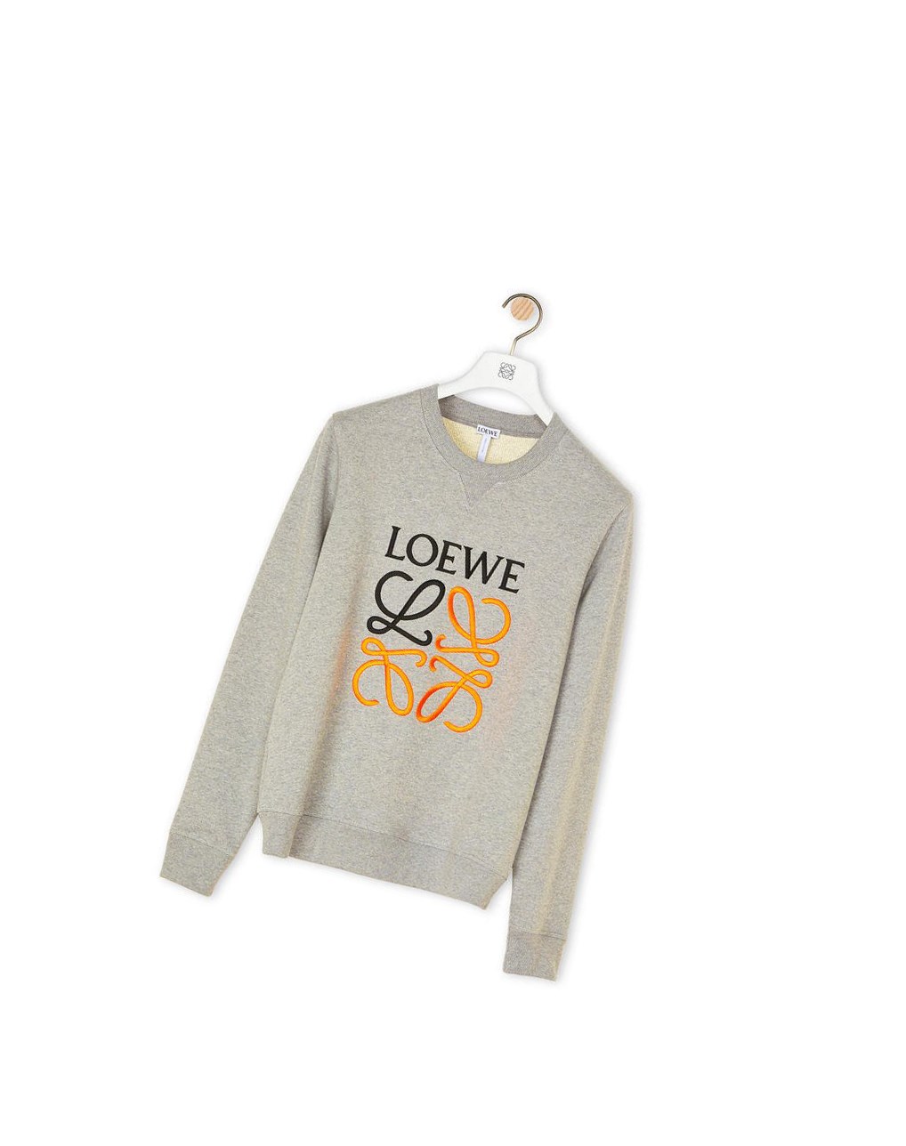 Loewe Anagram embroidered sweatshirt in cotton Grises | BQFMA-0348