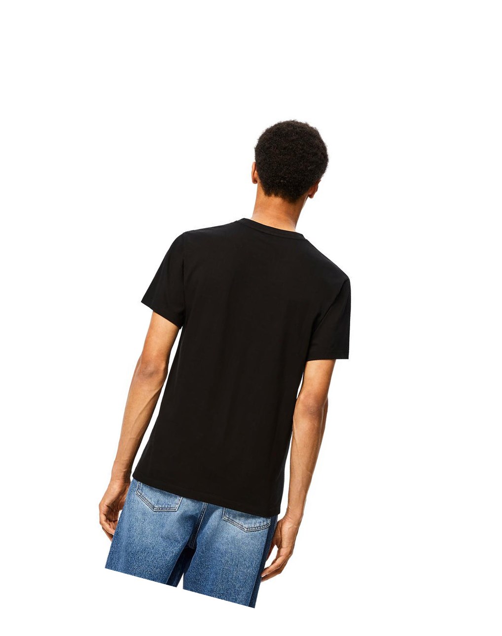 Loewe Anagram embroidered t-shirt in cotton Negros | VDSIM-8562