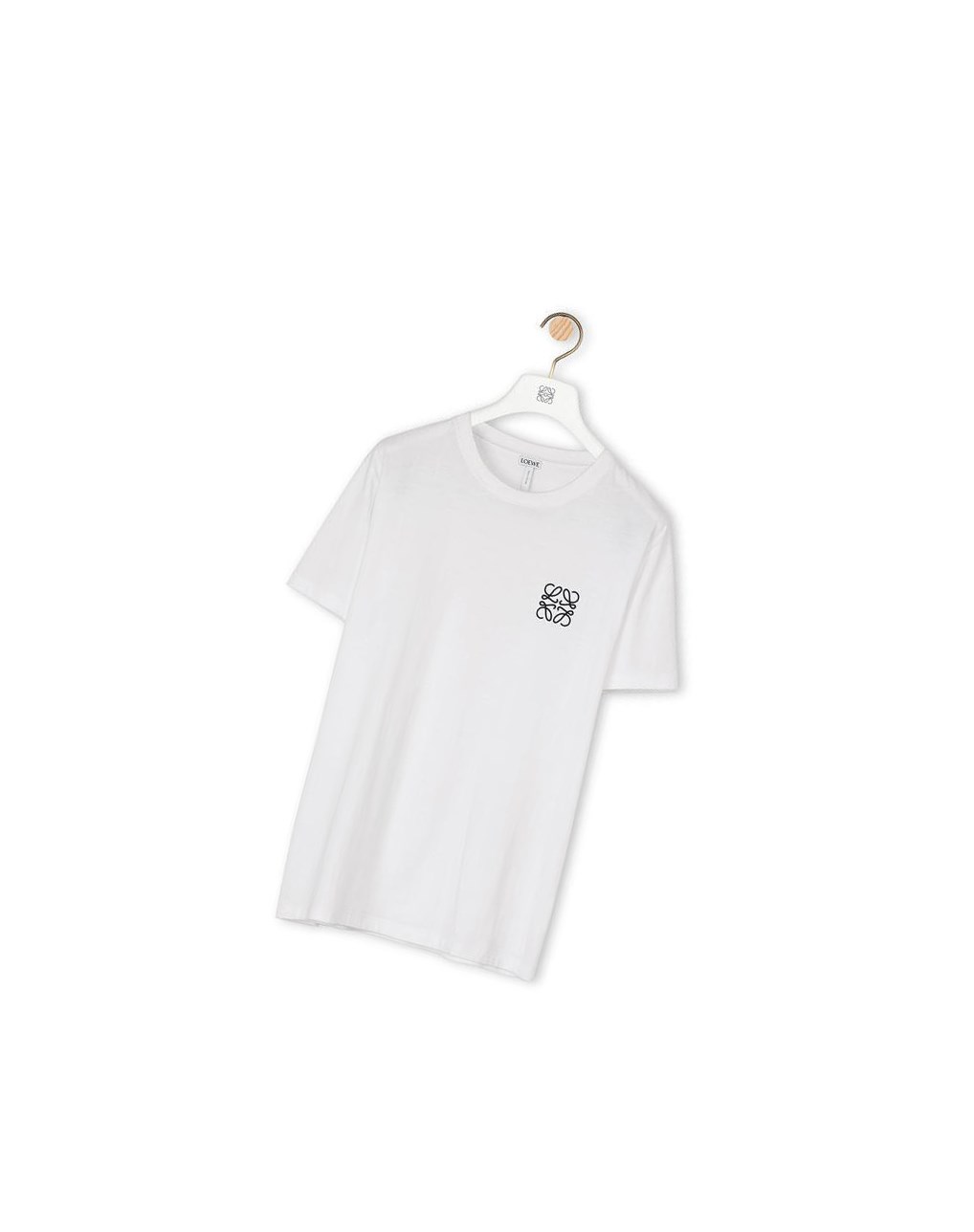 Loewe Anagram embroidered t-shirt in cotton Blancos | ZAHPN-8945