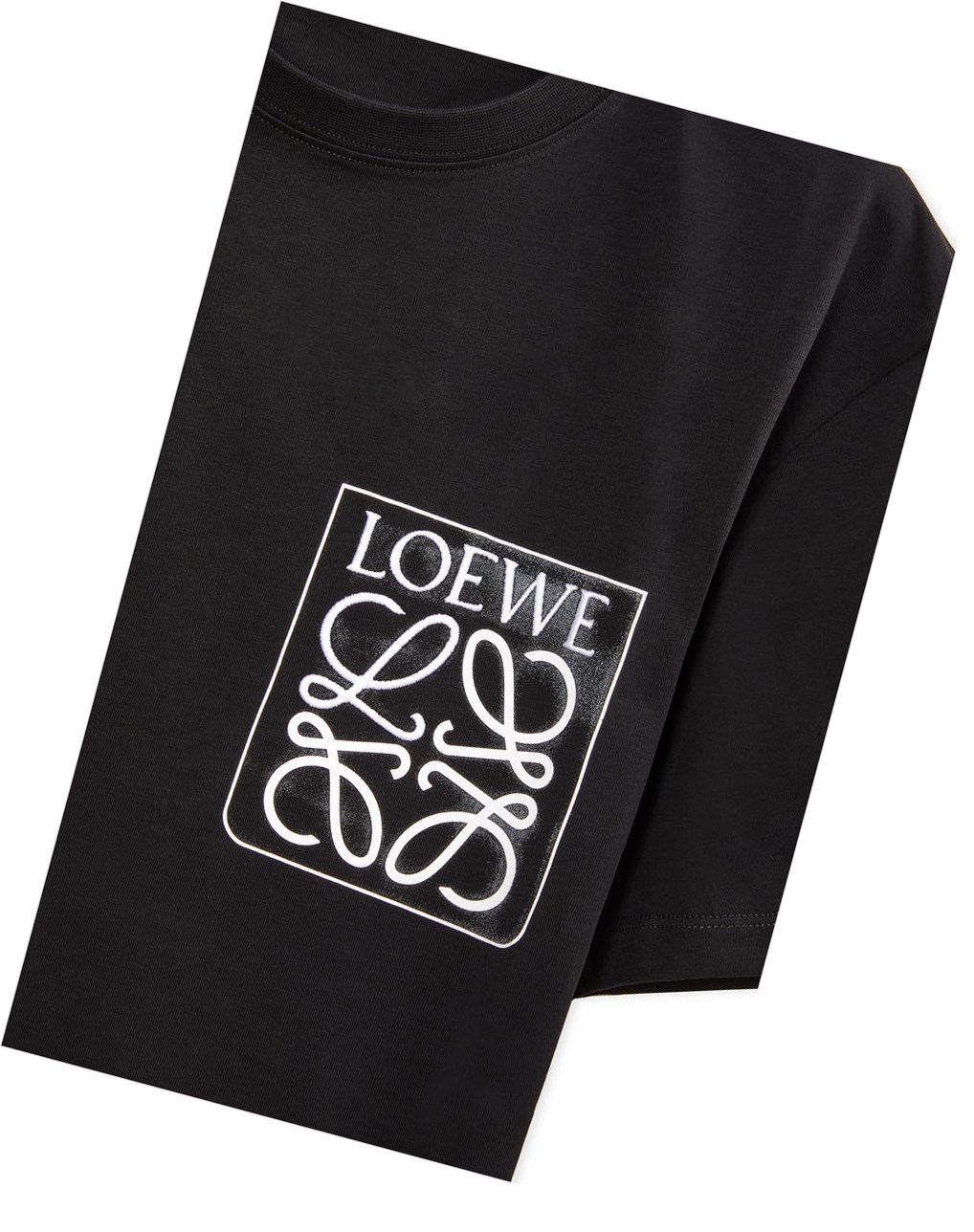 Loewe Anagram fake pocket T-shirt in cotton Negros | CIJFP-6751