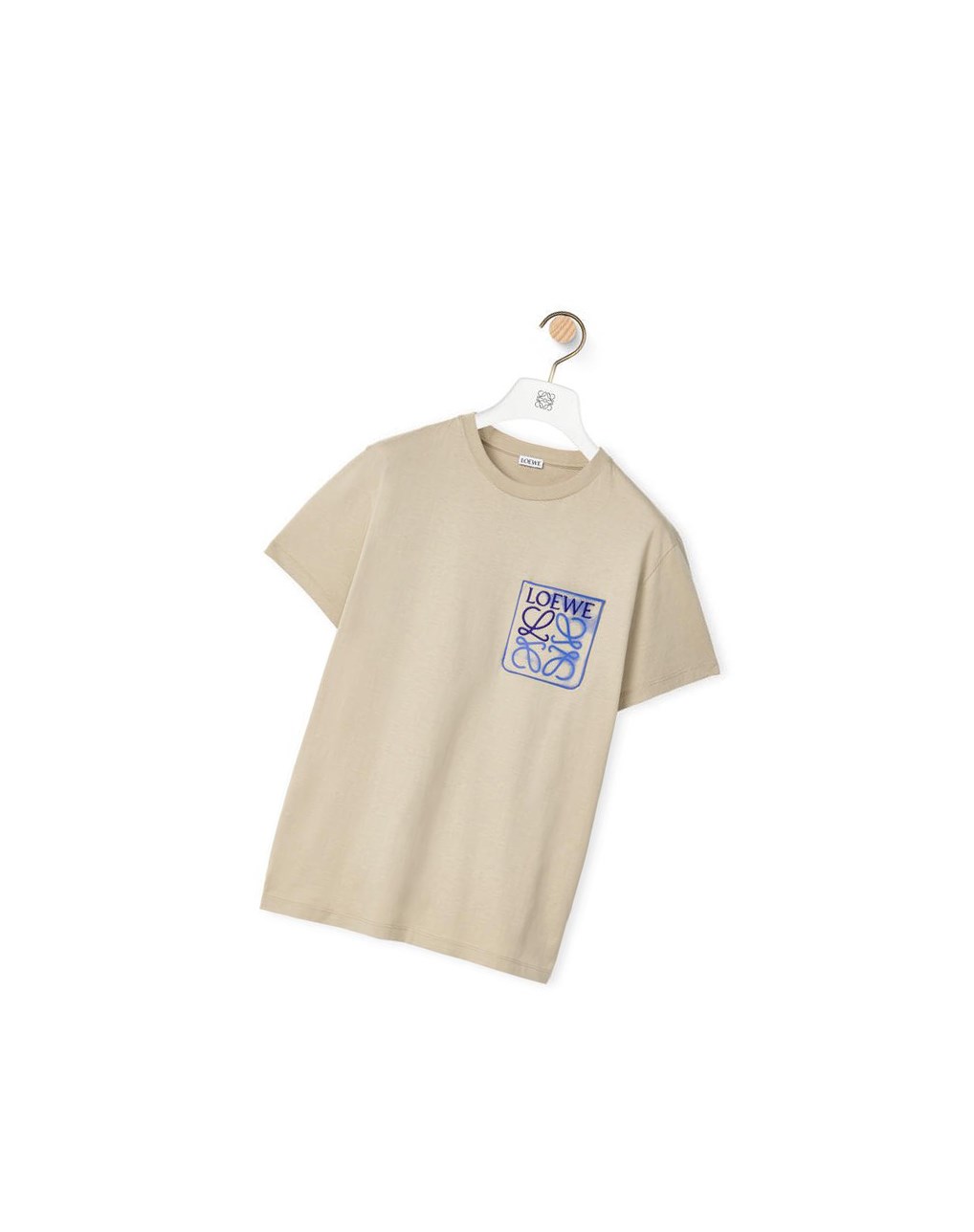 Loewe Anagram fake pocket T-shirt in cotton Grises | HZWUE-5421