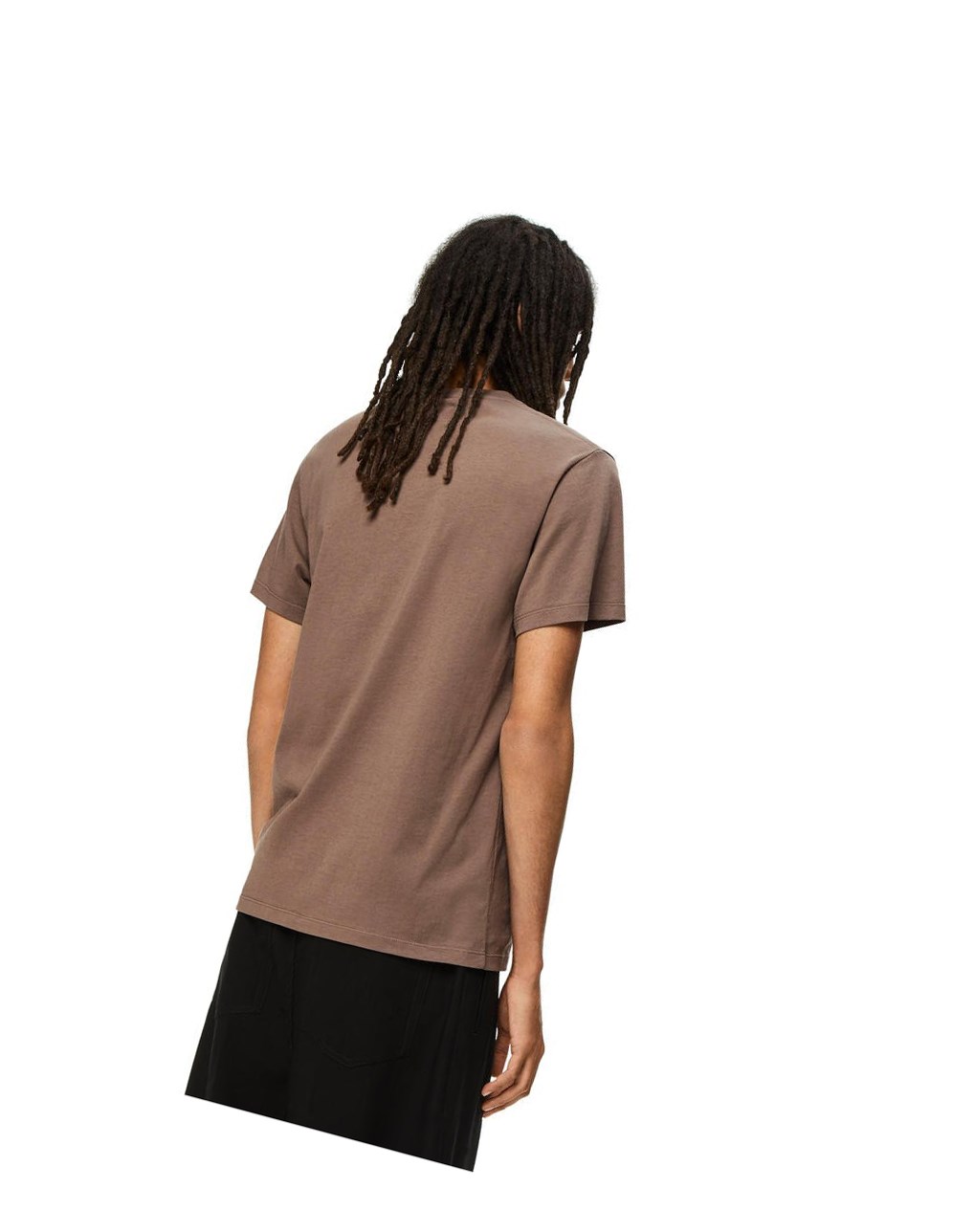 Loewe Anagram fake pocket T-shirt in cotton Grises | MIYRV-8521