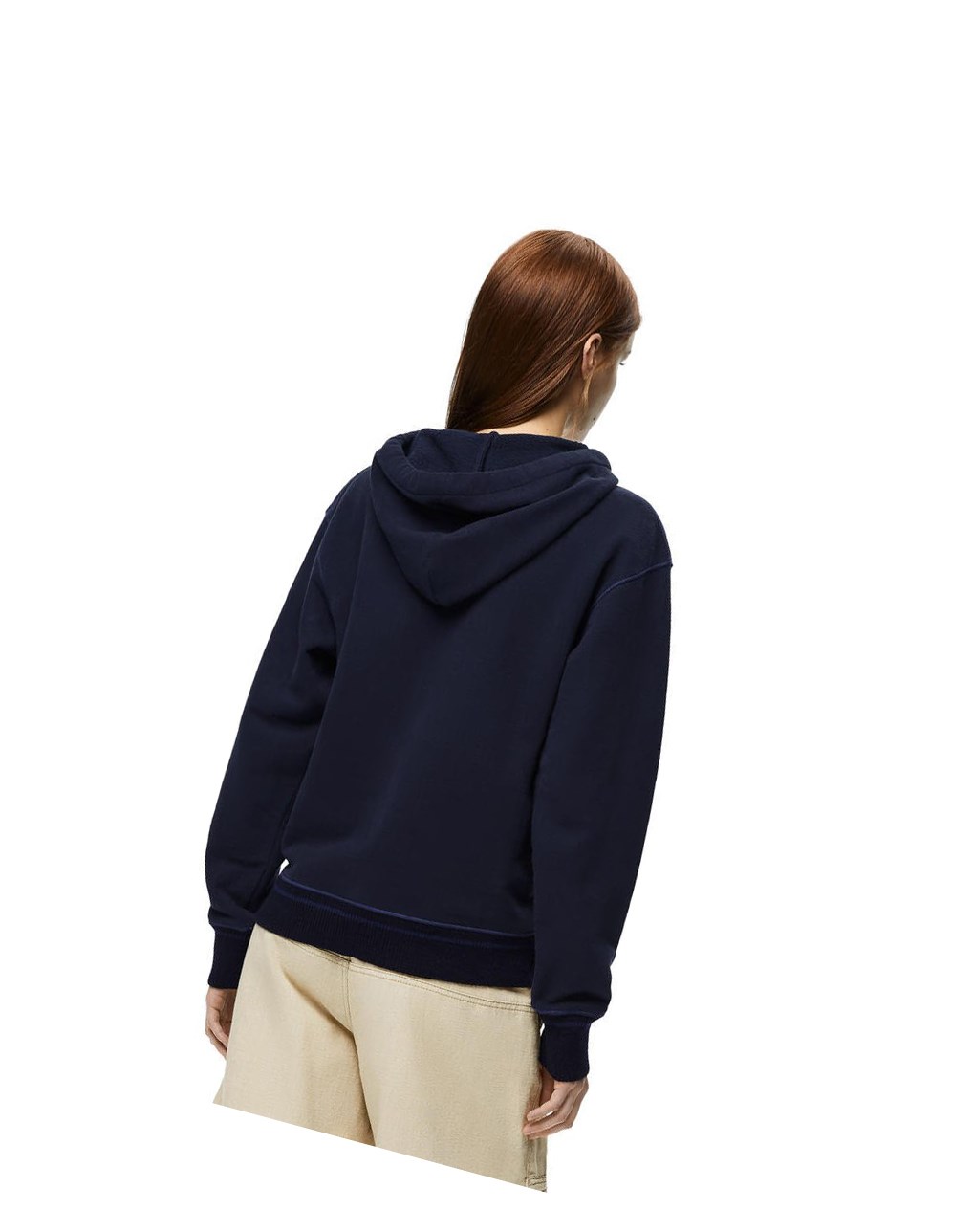 Loewe Anagram hoodie in cotton Azul Marino Azules | QNVHE-2564