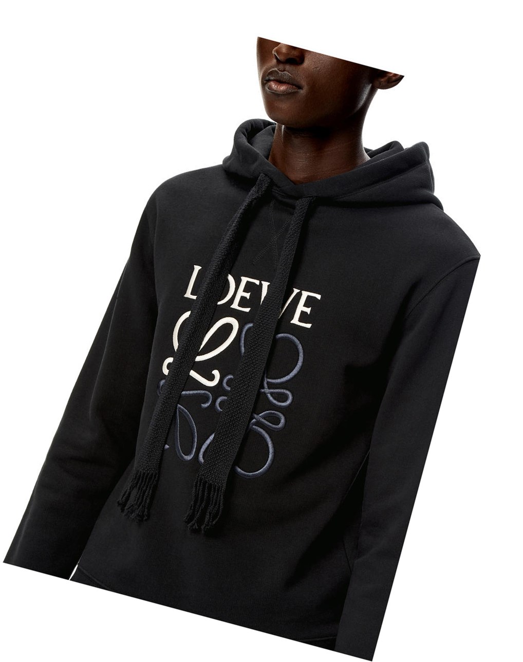 Loewe Anagram hoodie in cotton Negros | AFHXT-7892