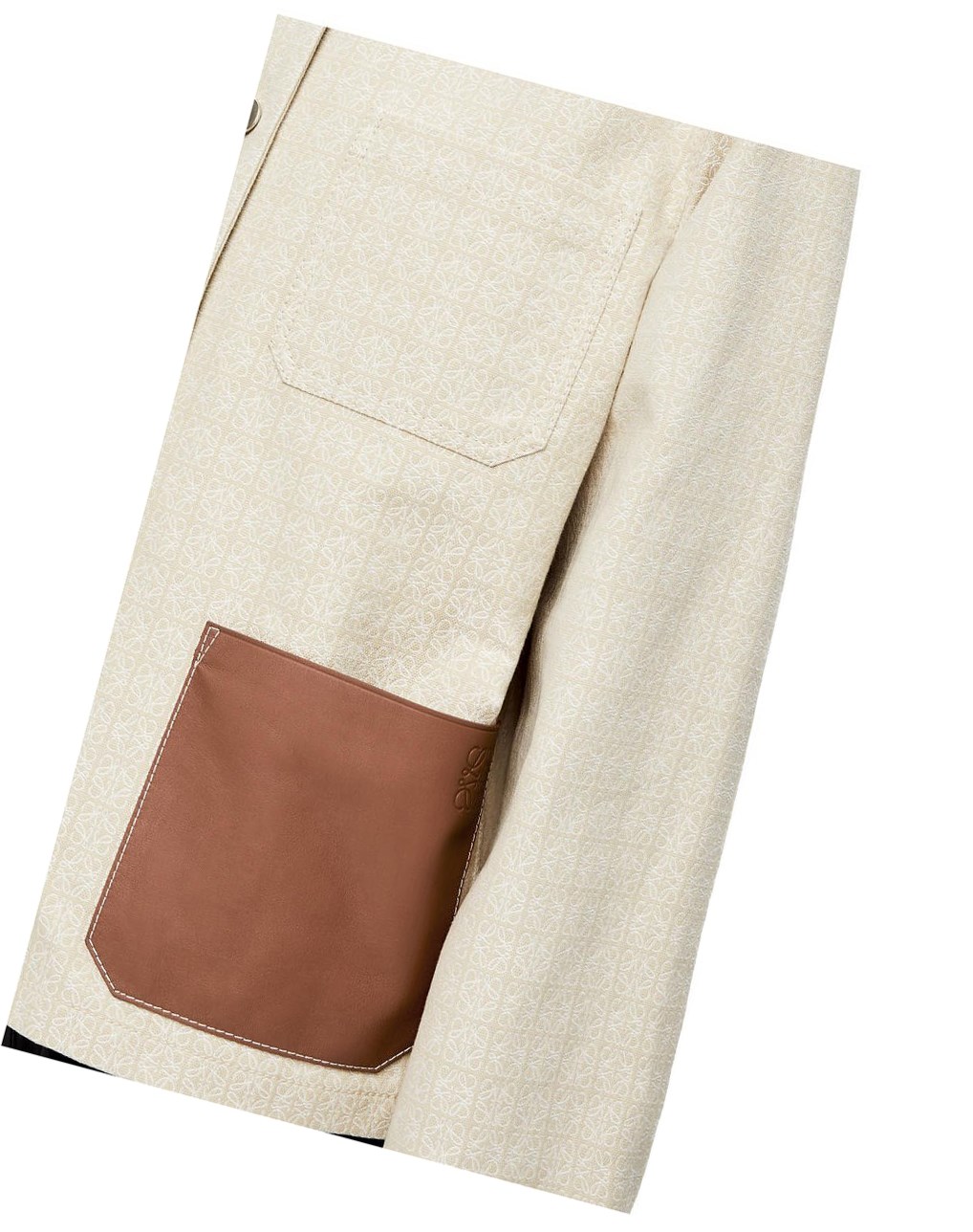 Loewe Anagram jacquard button jacket in cotton Blancos | AIDHR-5493