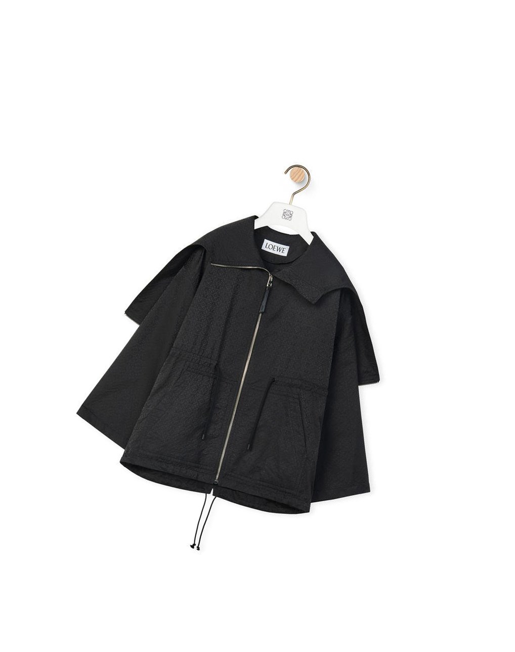 Loewe Anagram jacquard hooded jacket in nylon Negros | TBGDM-4360