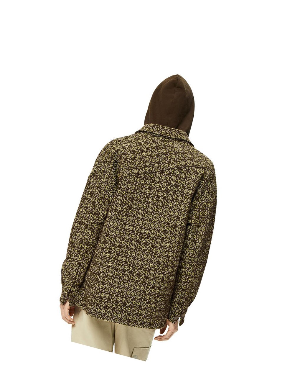 Loewe Anagram jacquard zip jacket in cotton Marrom Amarillos | OXBYV-5271