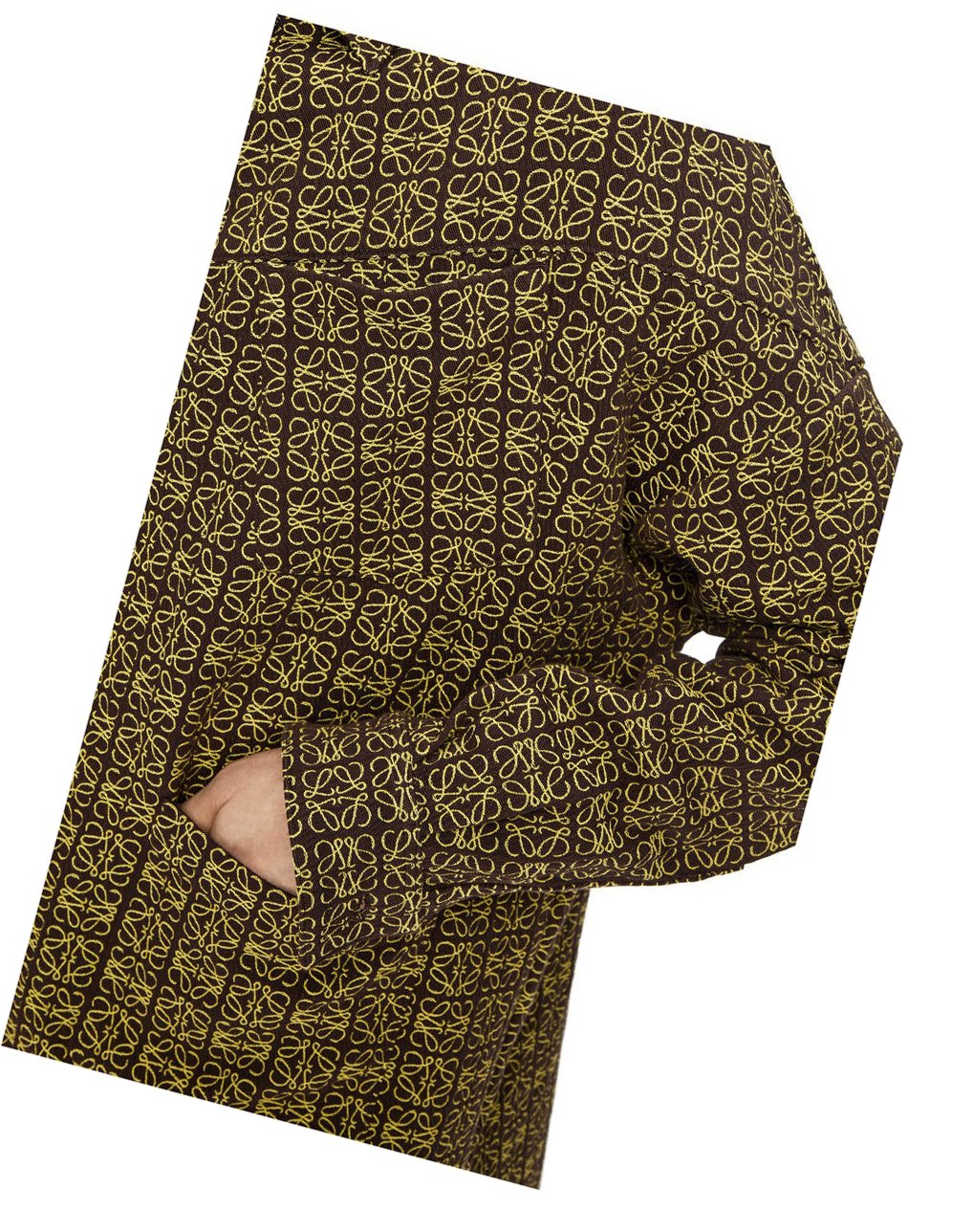 Loewe Anagram jacquard zip jacket in cotton Marrom Amarillos | OXBYV-5271