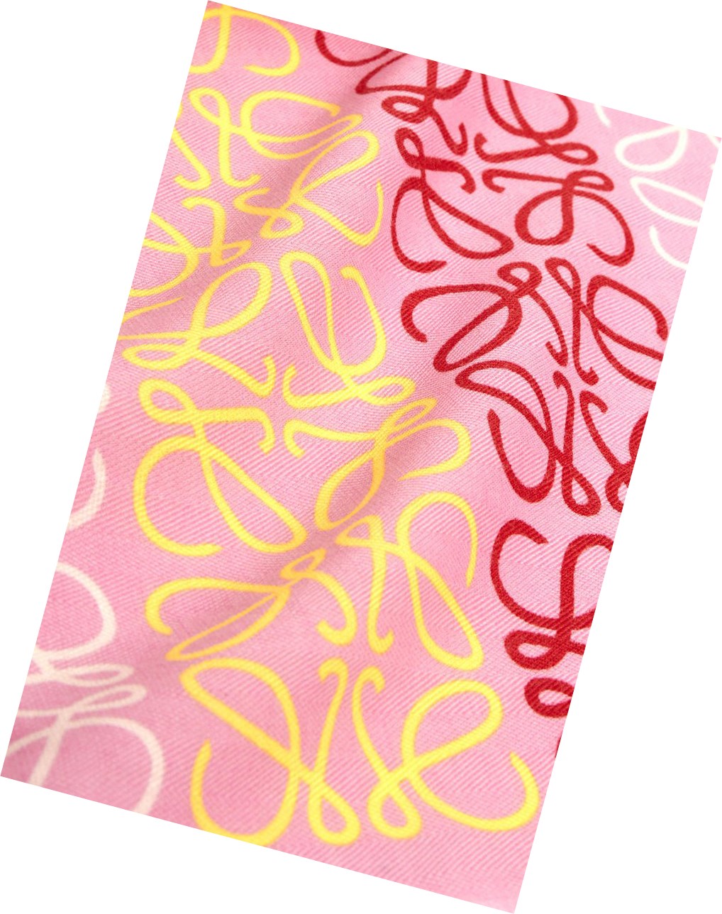 Loewe Anagram lines scarf in wool and cashmere Rosas Multicolor | AMNPJ-8415