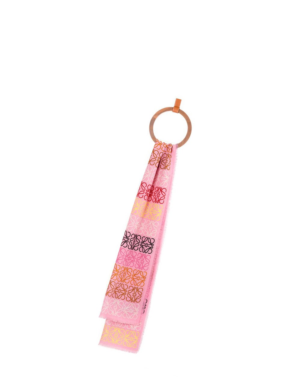 Loewe Anagram lines scarf in wool and cashmere Rosas Multicolor | AMNPJ-8415