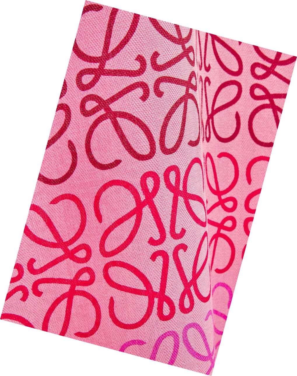 Loewe Anagram lines scarf in wool and cashmere Rosas Multicolor | BHVXJ-0569