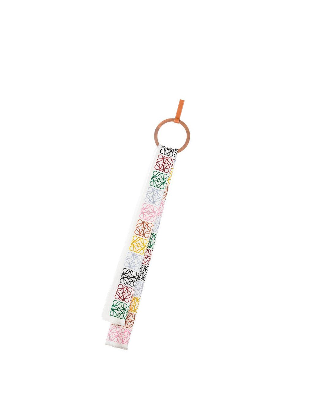Loewe Anagram lines scarf in wool and cashmere Multicolor Blancos | KEYWR-0683