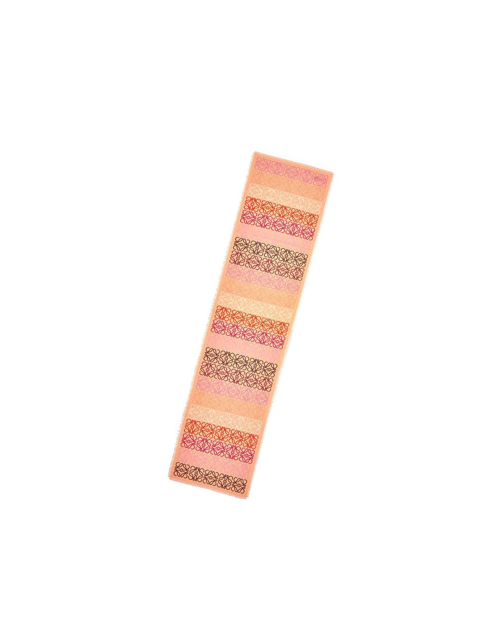 Loewe Anagram lines scarf in wool and cashmere Rosas | VKRPL-3574