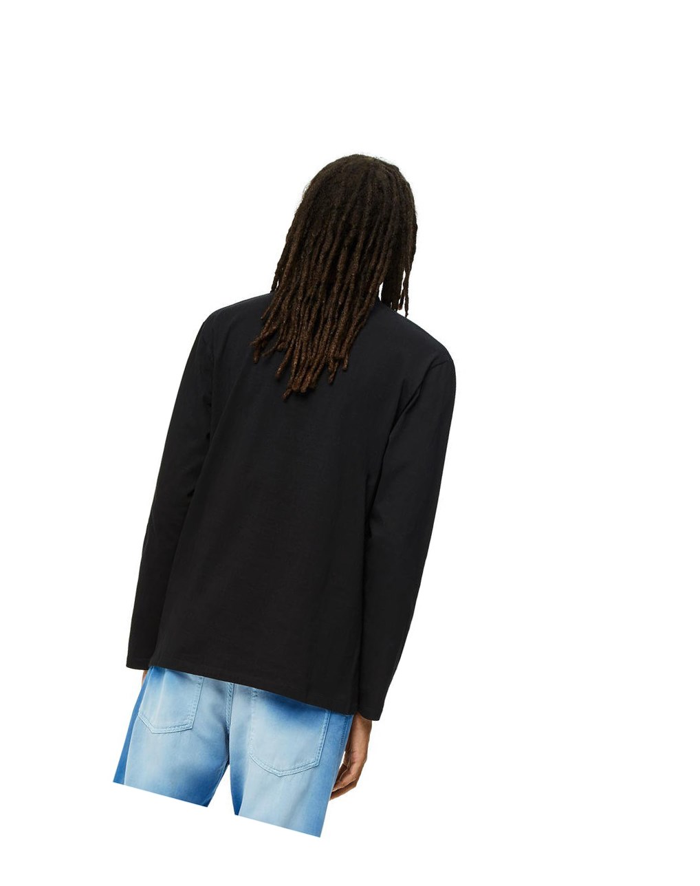Loewe Anagram long sleeve T-shirt in cotton Negros | TSYDZ-8913