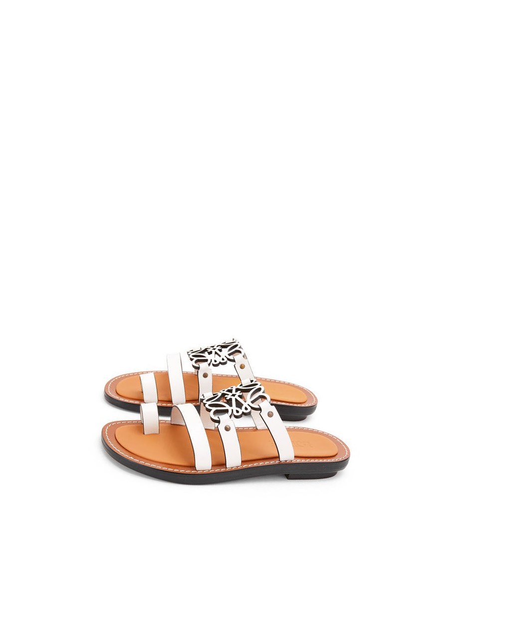 Loewe Anagram mule in calfskin Blancos | DSYBX-0389