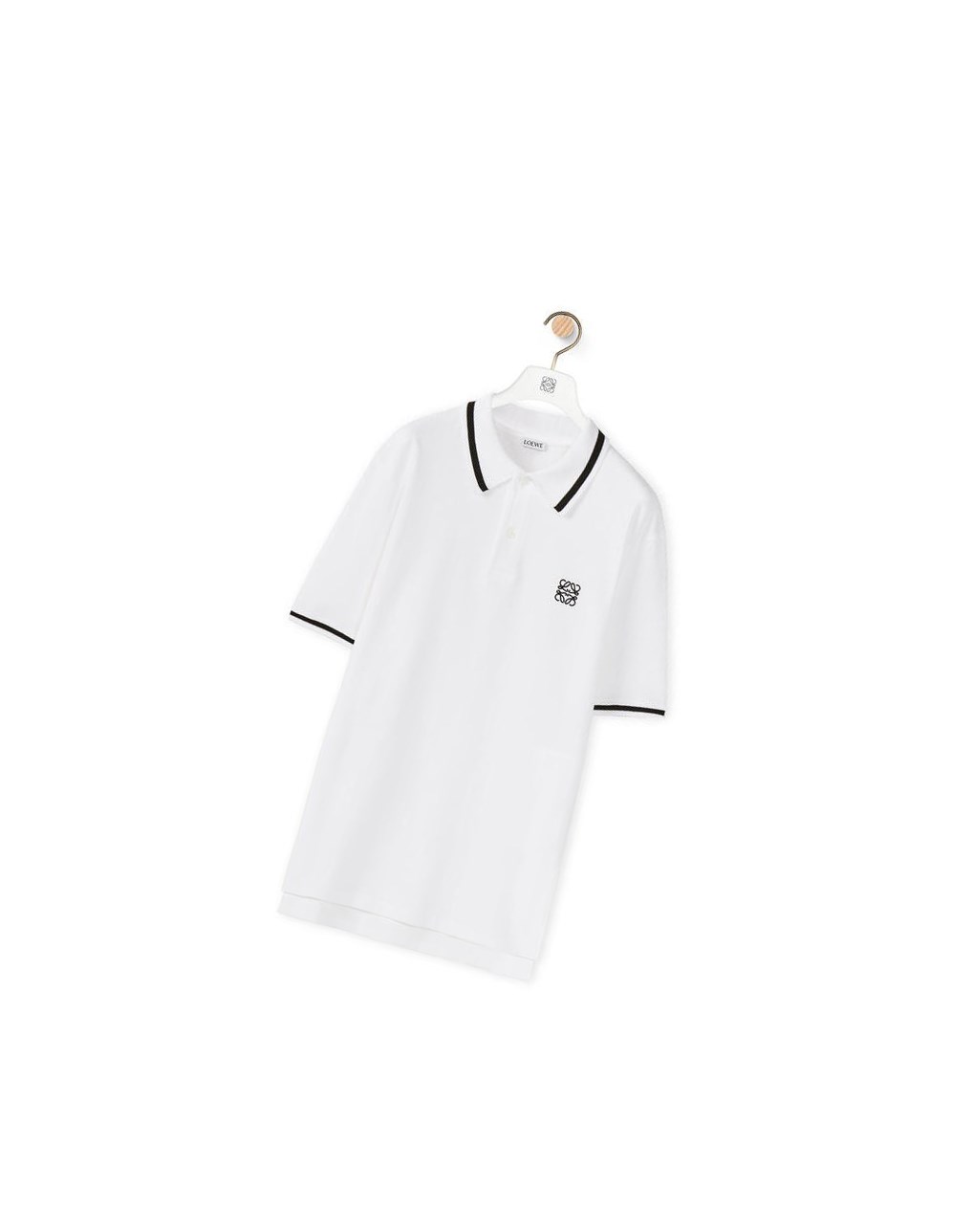 Loewe Anagram polo in cotton Blancos | UXOCI-8047