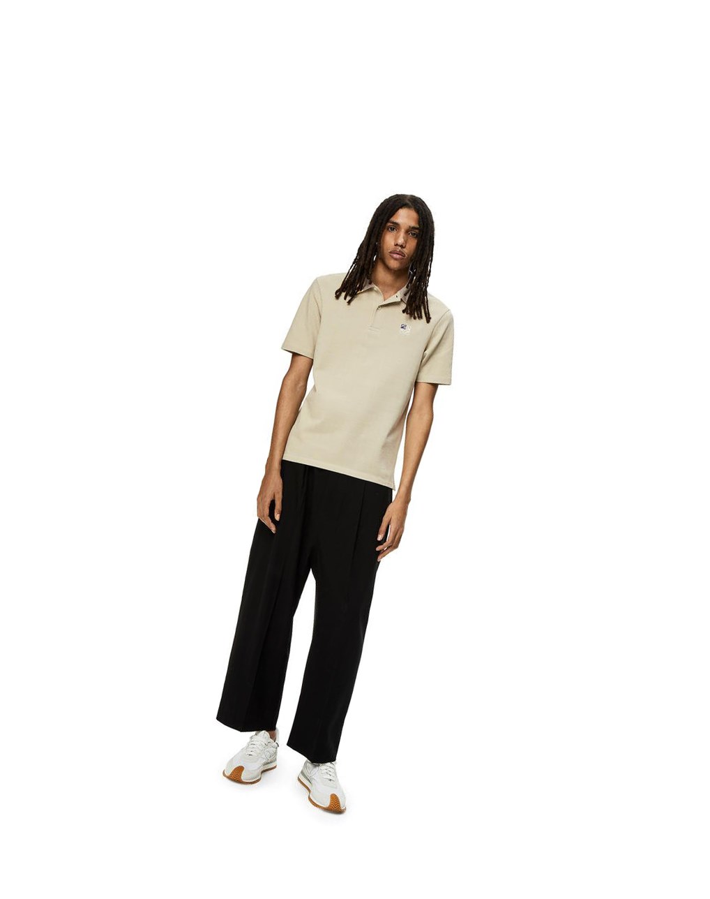 Loewe Anagram polo in cotton Grises | TMIQK-4208