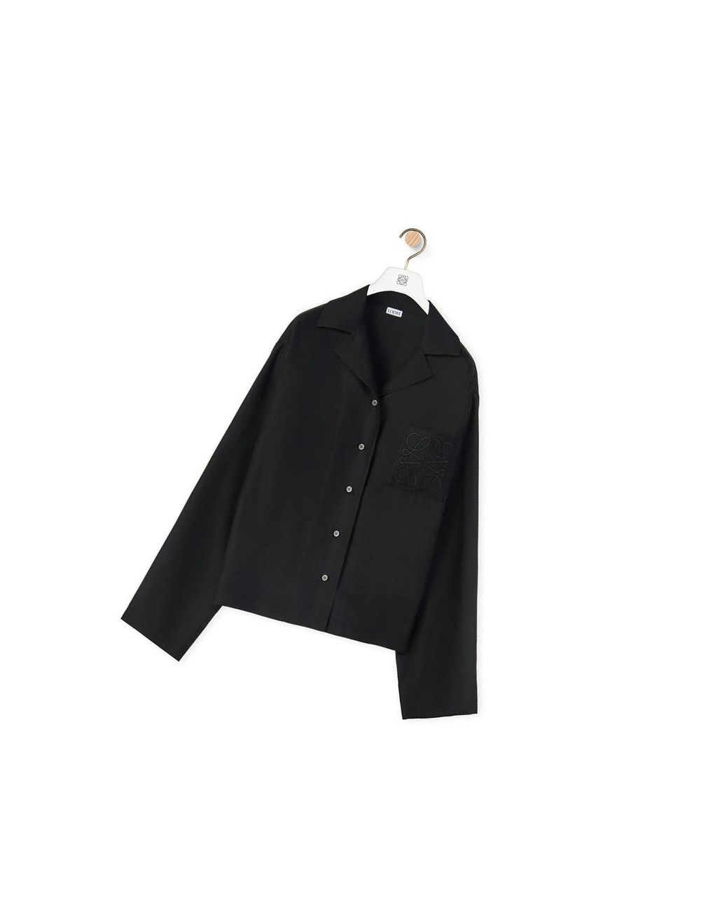 Loewe Anagram pyjama blouse in silk Negros | MKQAW-3914