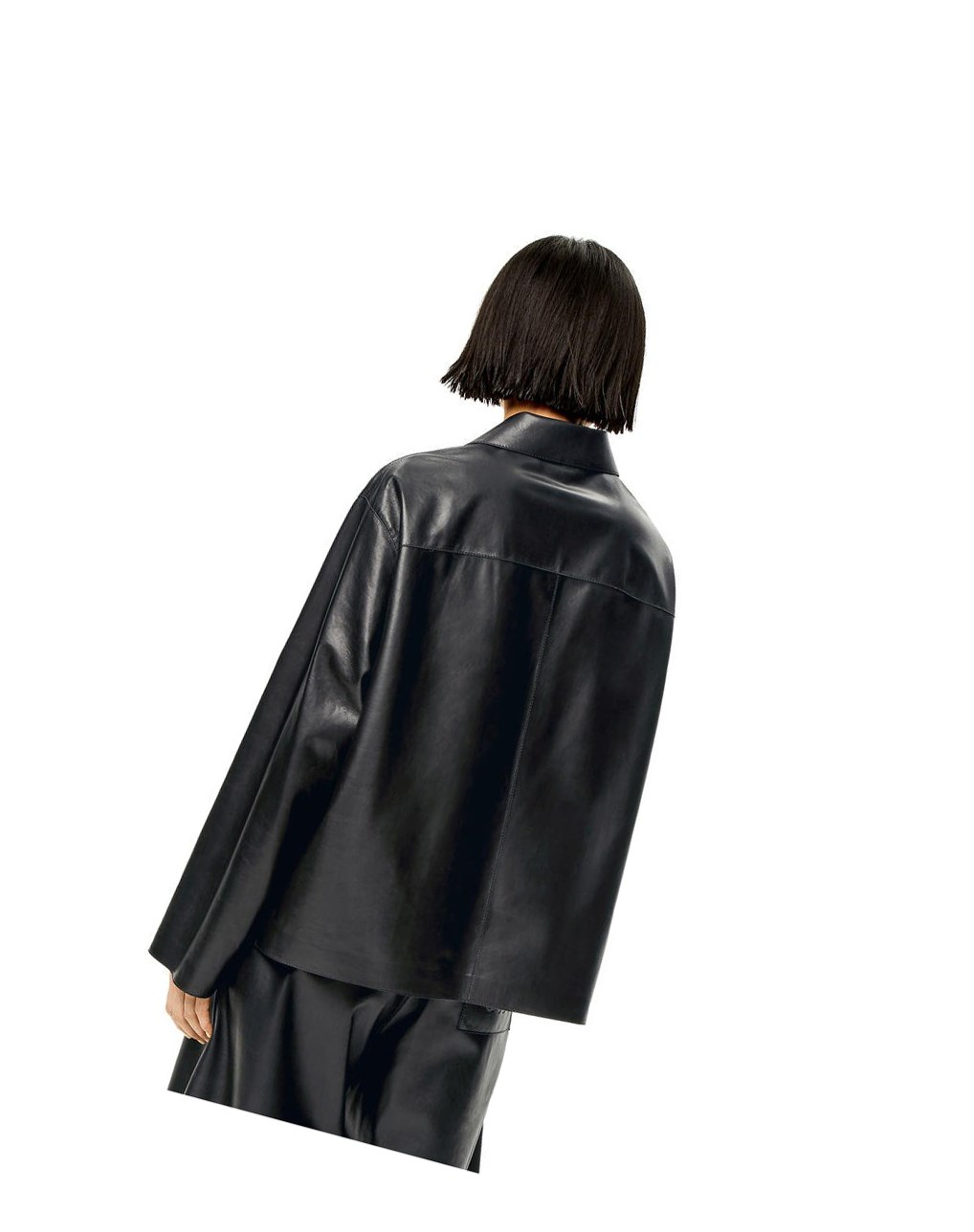Loewe Anagram pyjama shirt in nappa Negros | EZRGD-9301