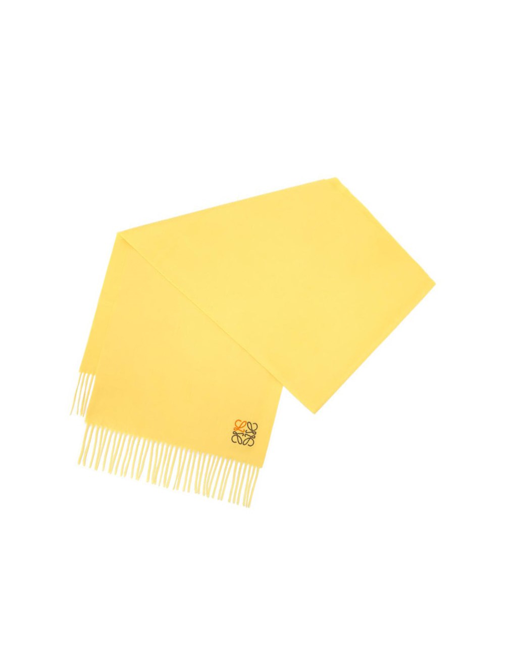 Loewe Anagram scarf in cashmere Amarillos | JYLPK-5829