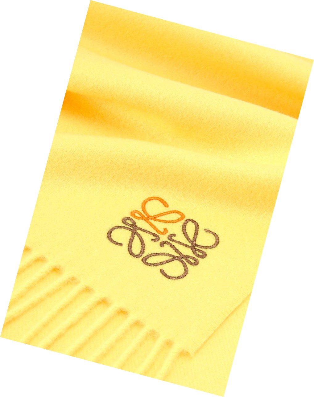 Loewe Anagram scarf in cashmere Amarillos | JYLPK-5829