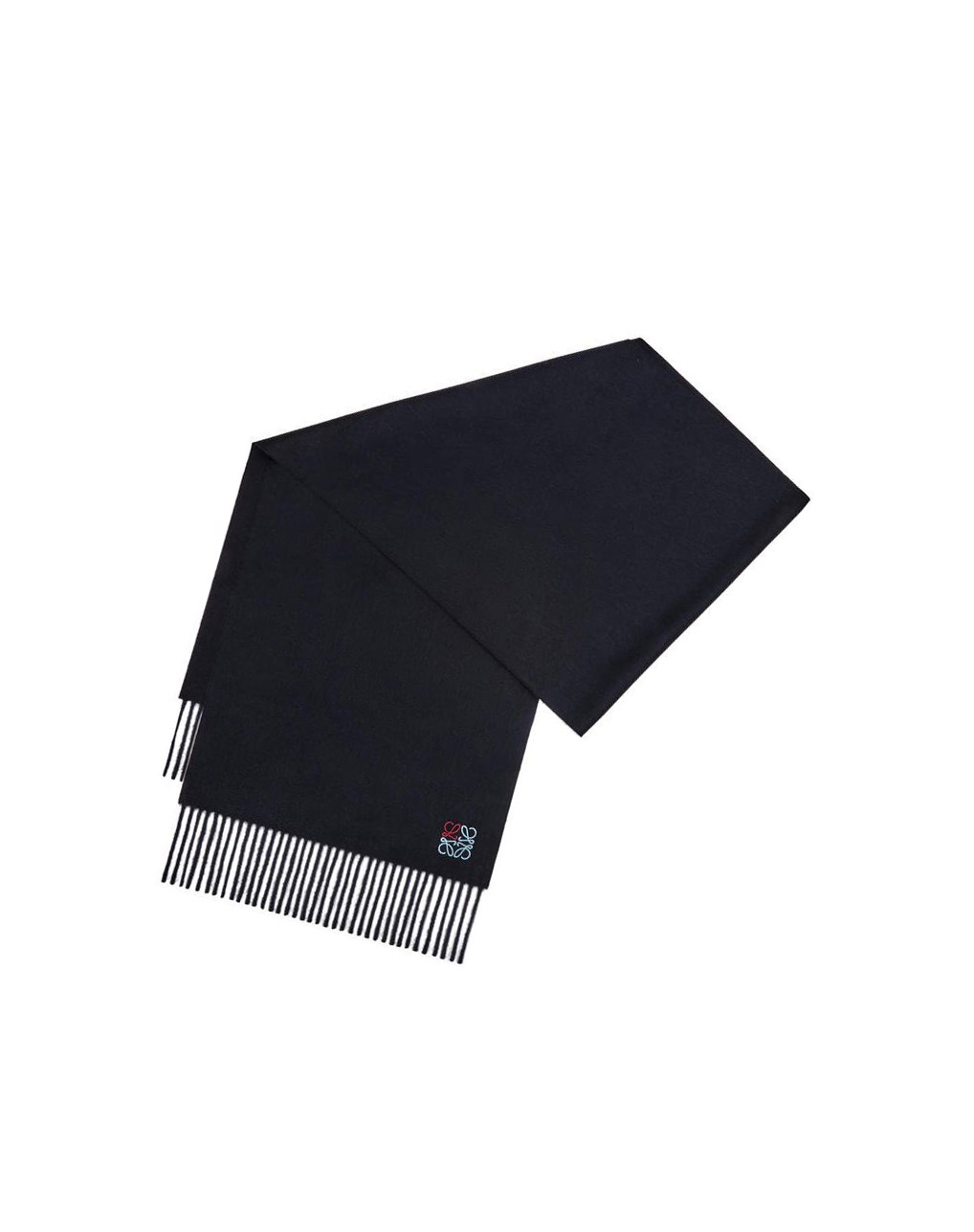 Loewe Anagram scarf in cashmere Azules Oscuro | VBNLS-9084
