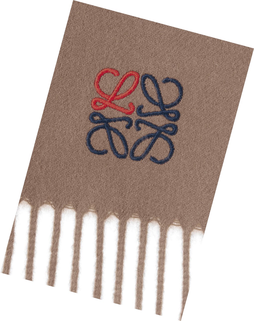 Loewe Anagram scarf in cashmere Camel | OXDPK-2514