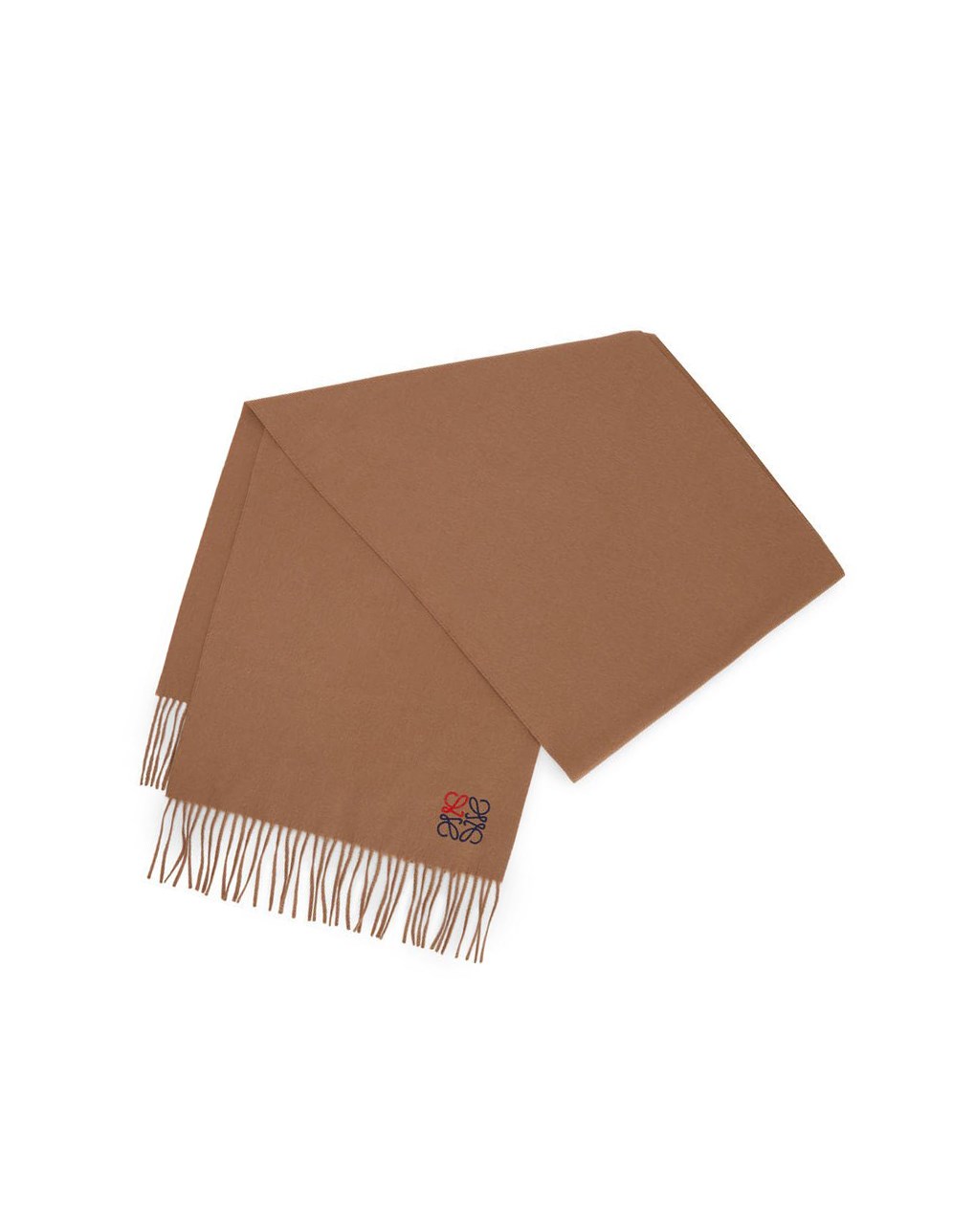 Loewe Anagram scarf in cashmere Camel | WMTFK-7162