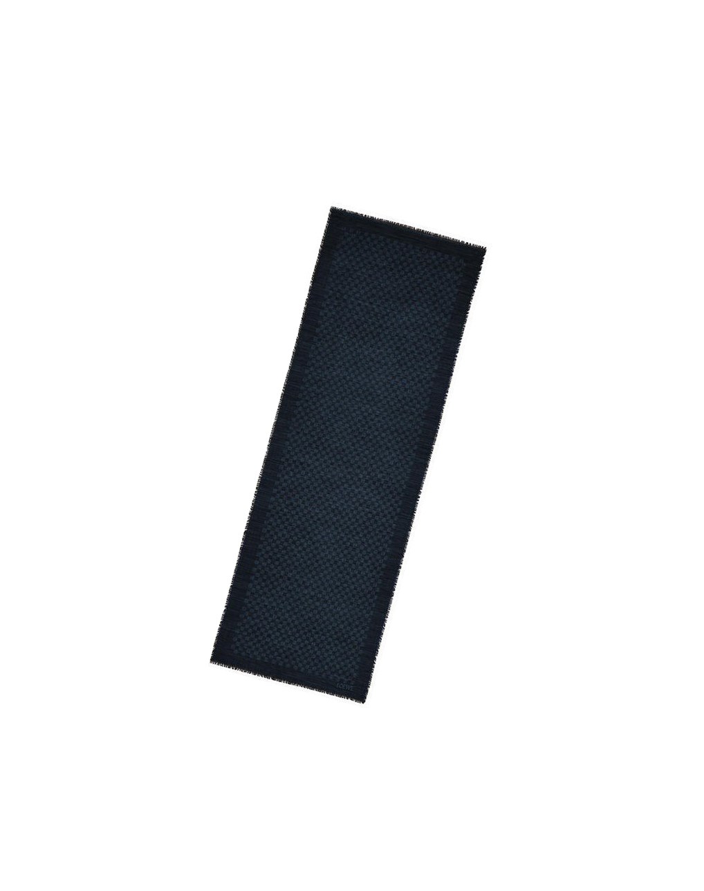 Loewe Anagram scarf in wool and silk Azules Oscuro | KDQLT-5623