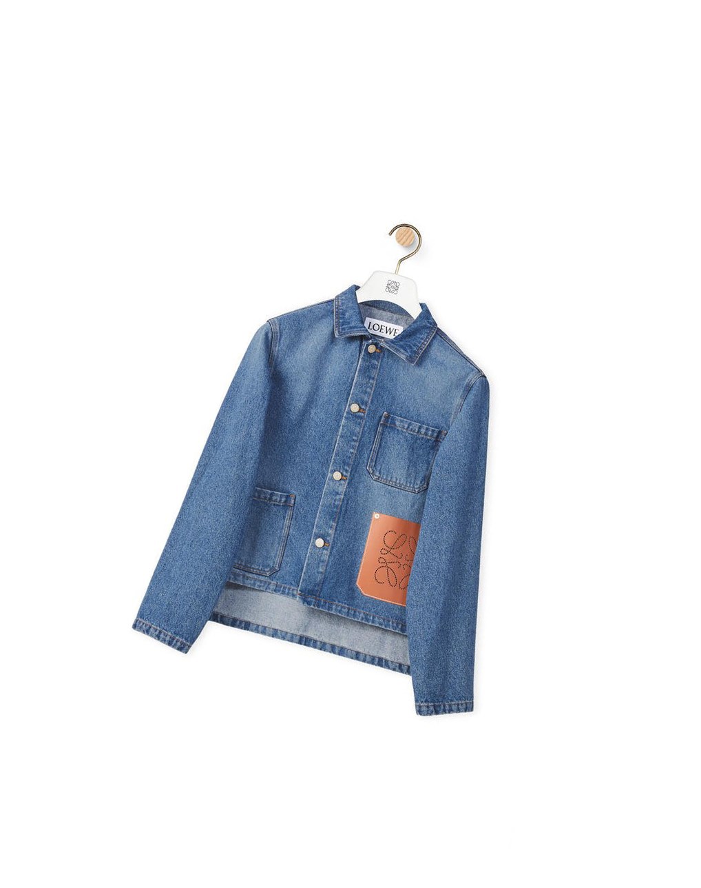 Loewe Anagram short jacket in cotton Azules | LUKCB-0149