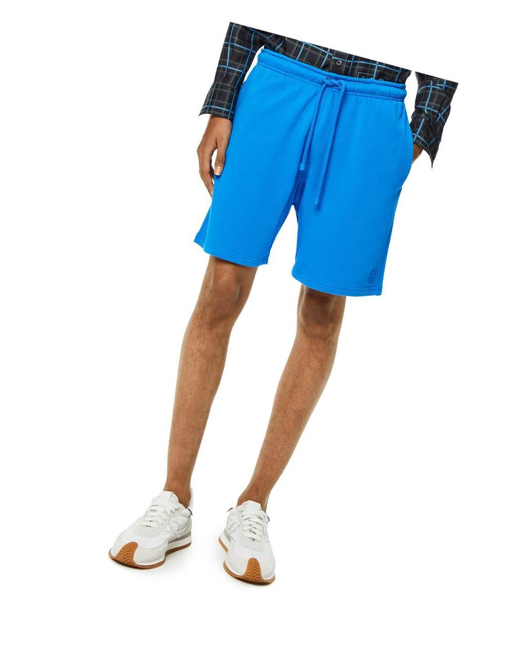 Loewe Anagram shorts in cotton Turquesa Oscuro | KATPO-6845