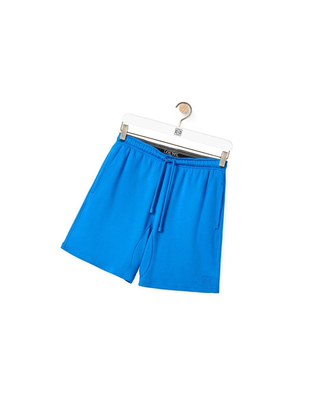 Loewe Anagram shorts in cotton Turquesa Oscuro | KATPO-6845