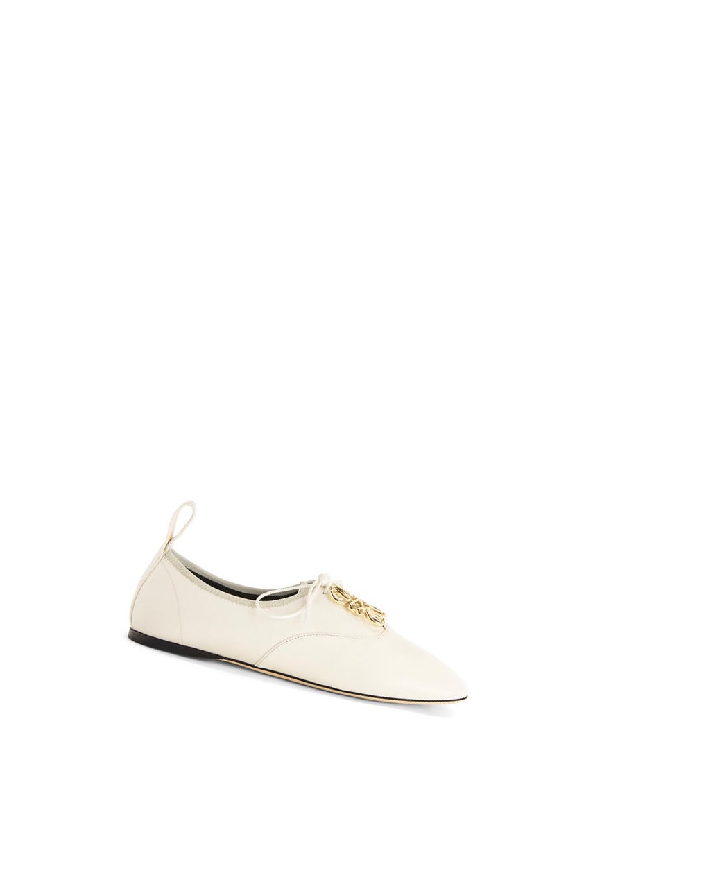 Loewe Anagram soft derby in lambskin Blancos | BEFQW-8605