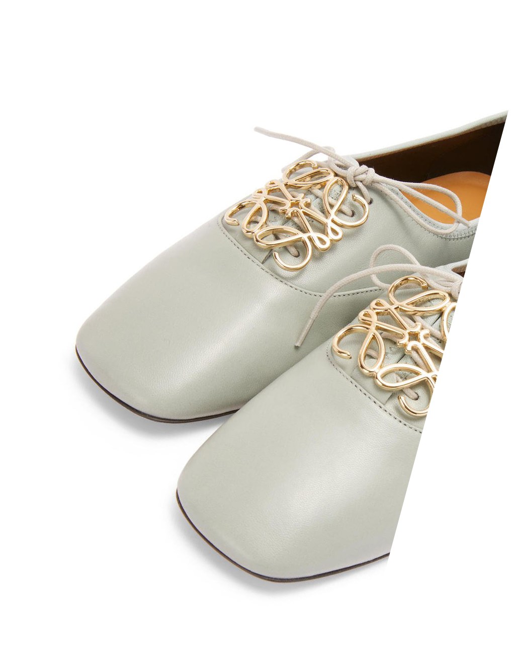 Loewe Anagram soft derby in lambskin Grises | KOWSY-7524