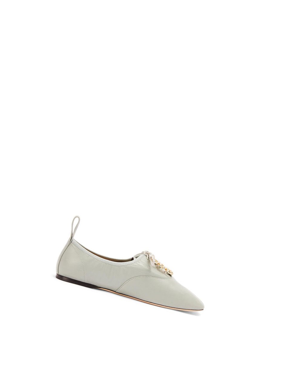Loewe Anagram soft derby in lambskin Grises | KOWSY-7524