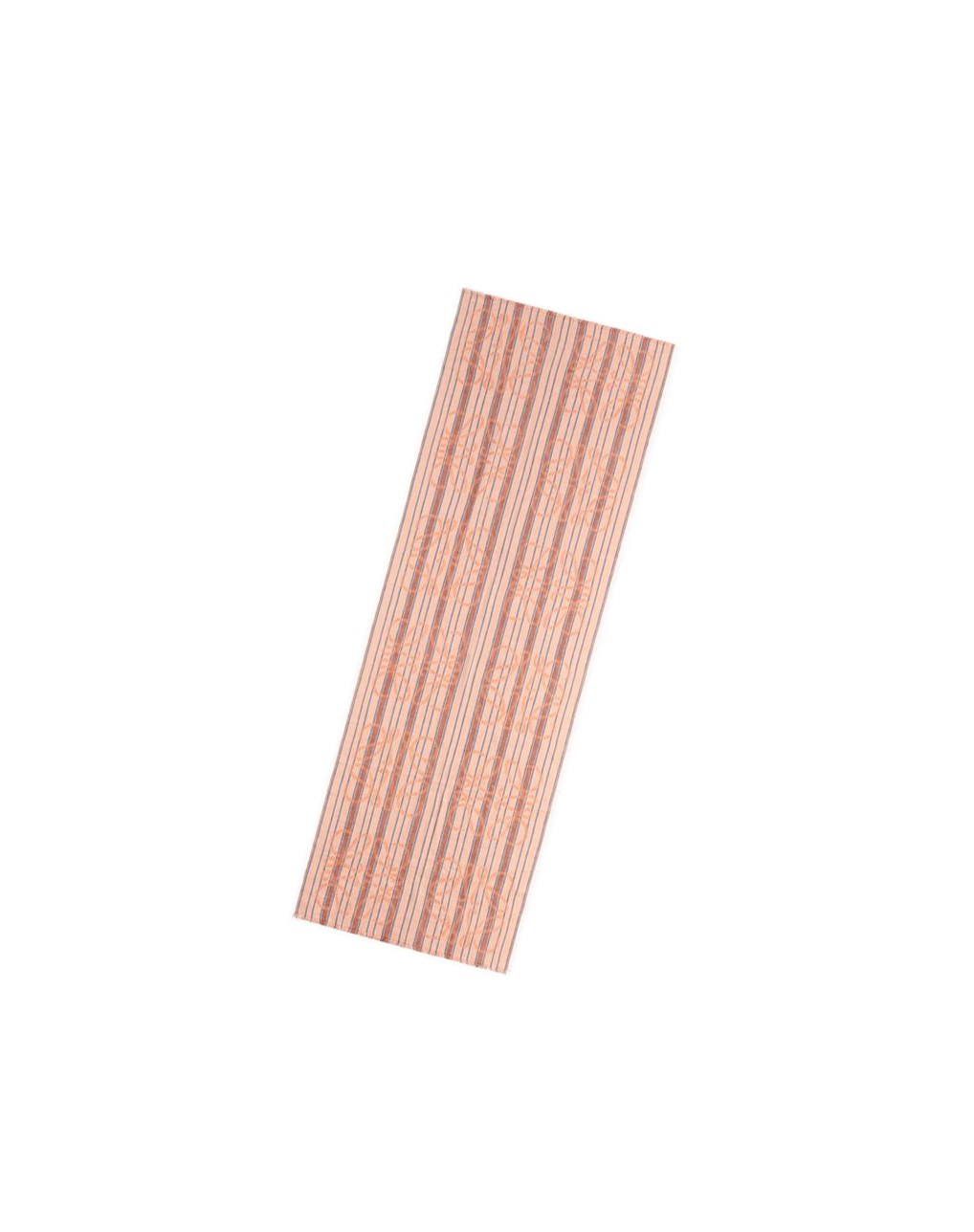 Loewe Anagram stripe scarf in linen Naranjas Multicolor | KDEWY-2648