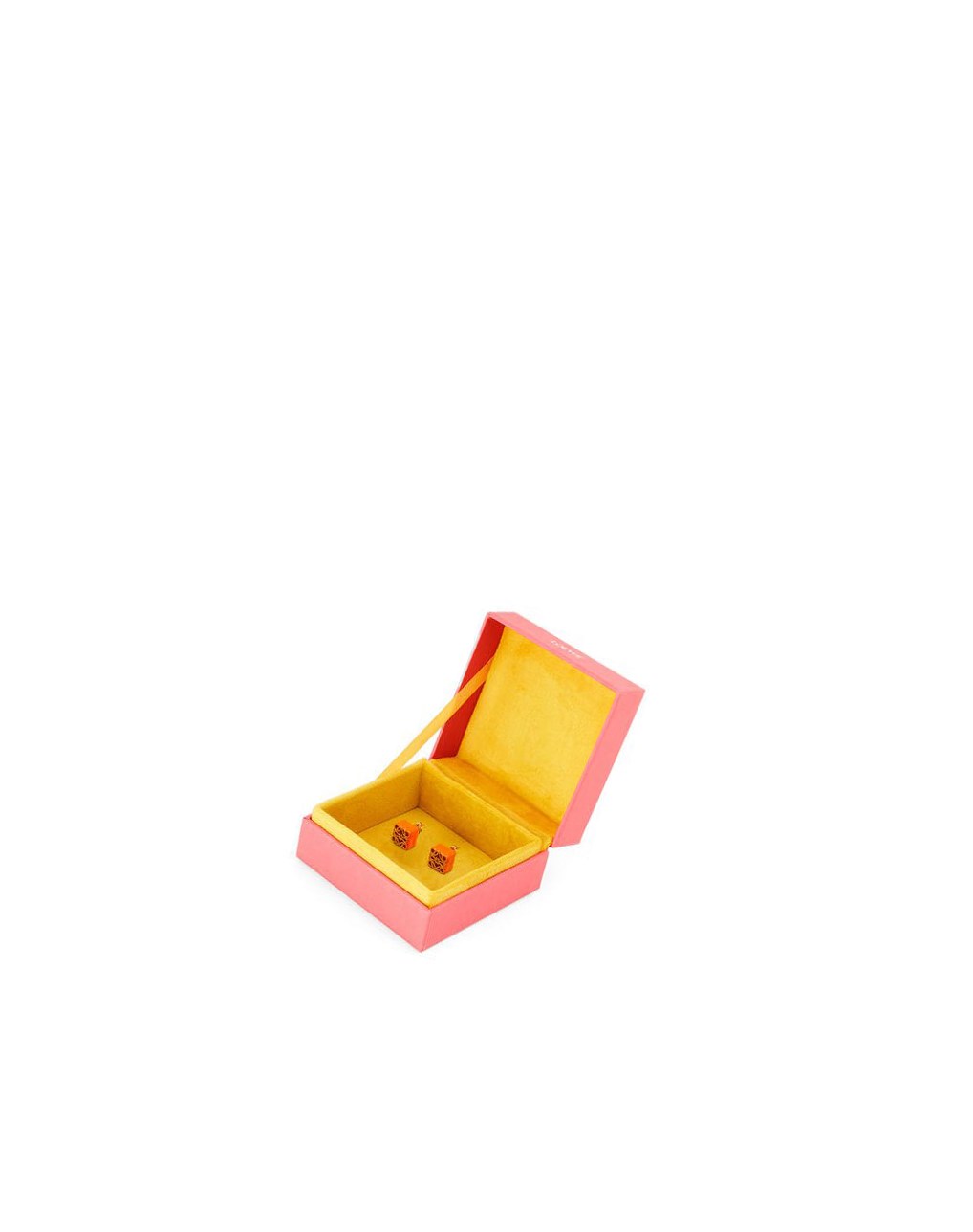 Loewe Anagram stud earrings in sterling silver and enamel Naranjas | ICOSY-3298