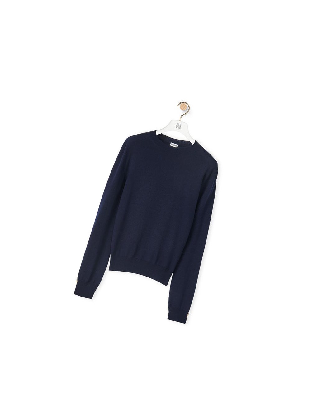 Loewe Anagram sweater in cashmere Azul Marino Azules | EHPBR-0971