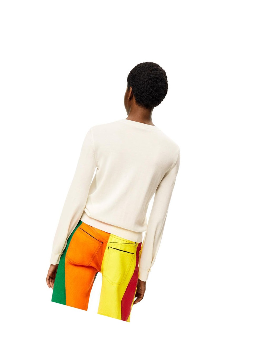 Loewe Anagram sweater in cashmere Blancos | EVHDN-2738