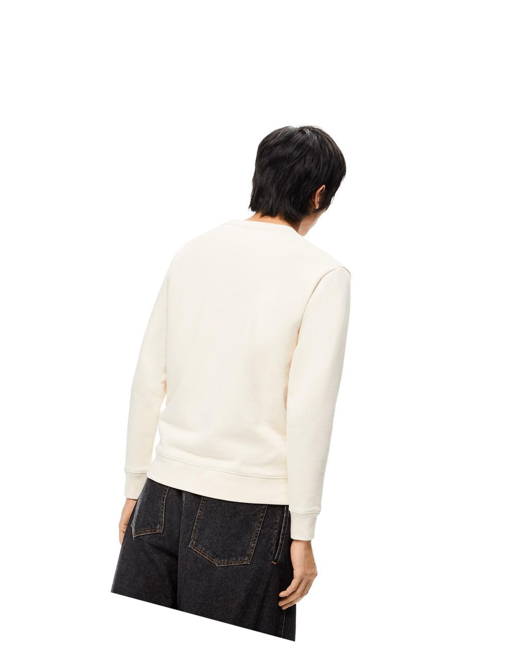 Loewe Anagram sweatshirt in cotton Ecru | OLZTA-2576