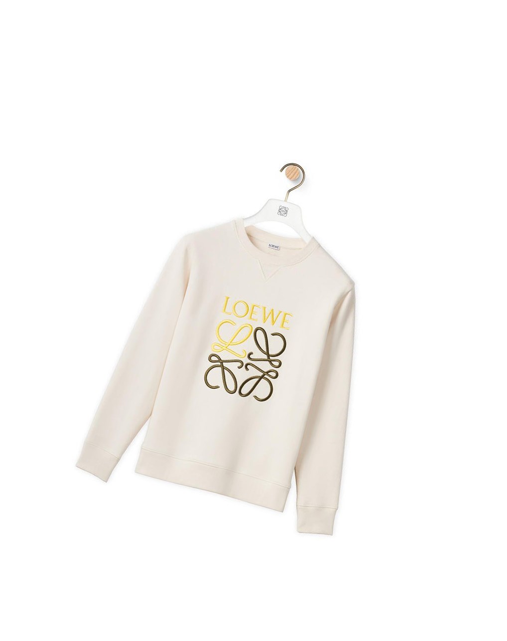 Loewe Anagram sweatshirt in cotton Ecru | OLZTA-2576