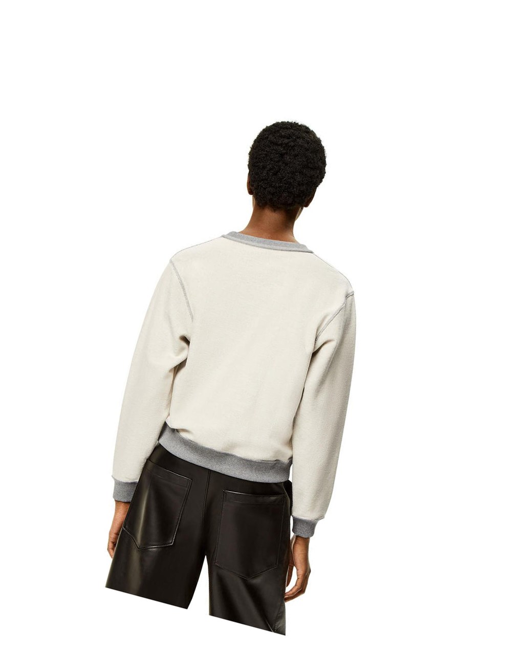 Loewe Anagram sweatshirt in cotton Grises | PKSCQ-4638