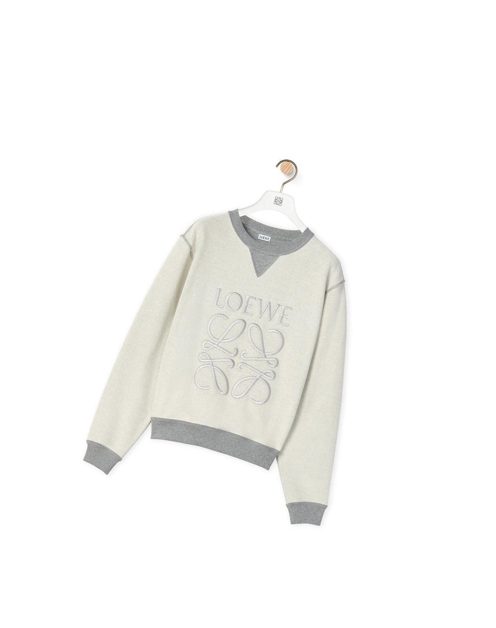Loewe Anagram sweatshirt in cotton Grises | PKSCQ-4638
