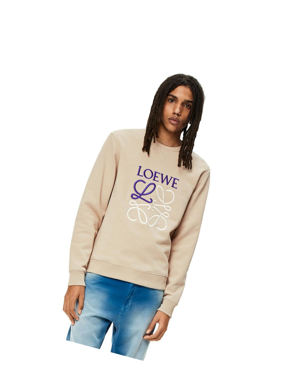 Loewe Anagram sweatshirt in cotton Grises | VDWLA-6714